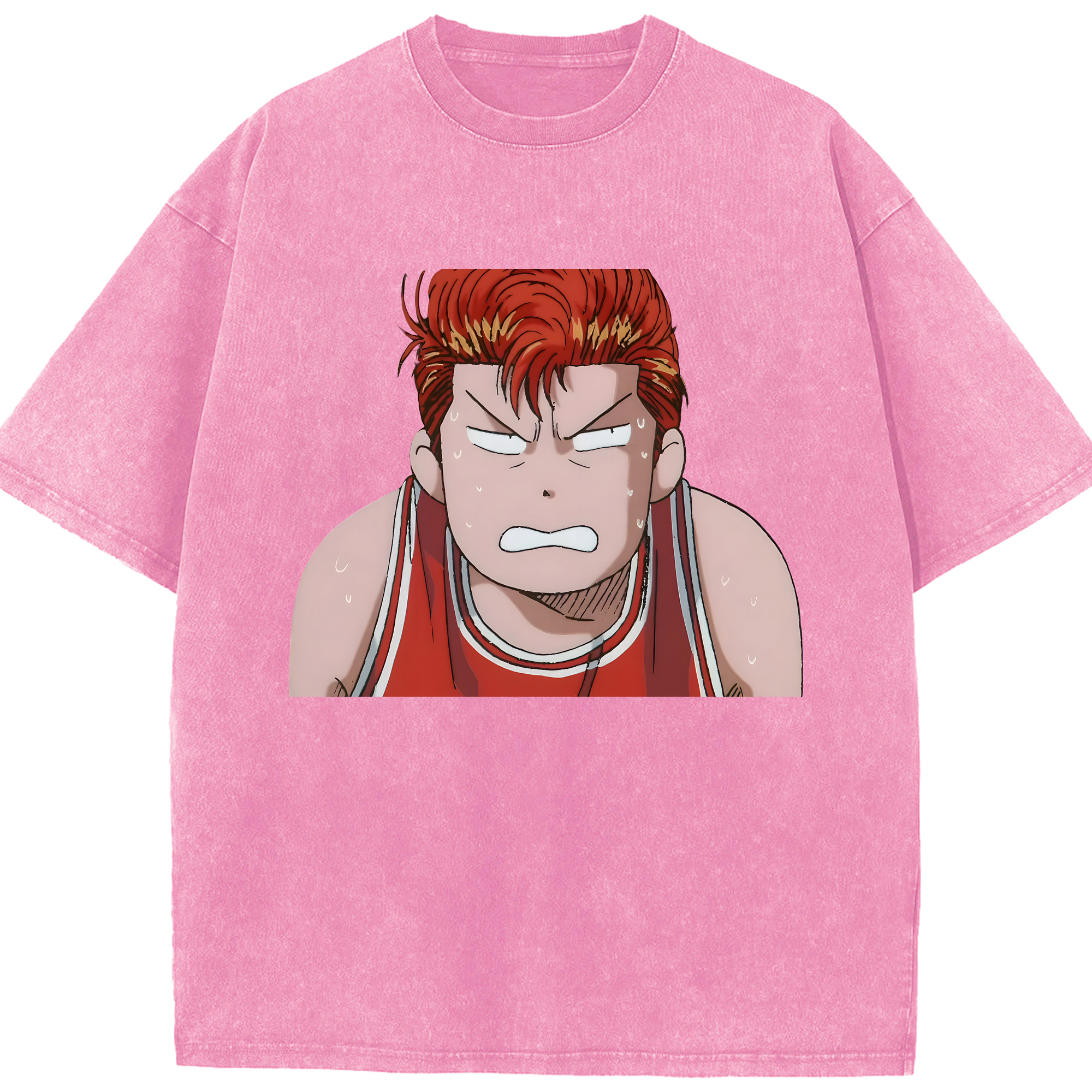 （画像用） SLAM DUNK／スラムダンク 綿100% ヴィンテージ風 半袖Tシャツ（フロントプリント）